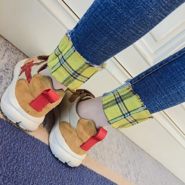 Blugi copii pentru fata cu motive rupte - model Slim