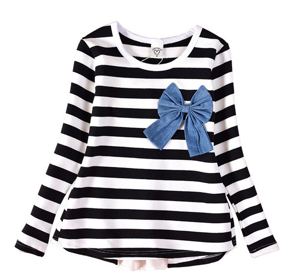 Bluza pentru copii pentru o fata cu panglica