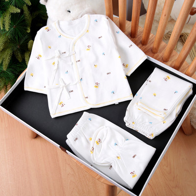 Бебешка пижама комплект от 3 части - блузка с копчета, ританки и панталон