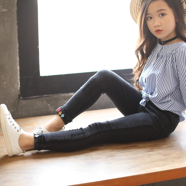 Blugi copii pentru fete in doua culori