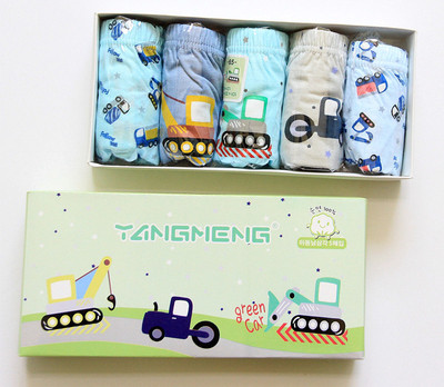 Gyerek alsónadrág fiúknak 5 darabos nyomatkészlettel