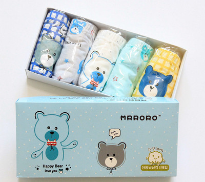 Gyerek alsónadrág fiúknak 5 darabos nyomatkészlettel