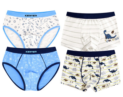 Boxeri si slip copii din bumbac pentru baieti in mai multe modele - 5 bucati