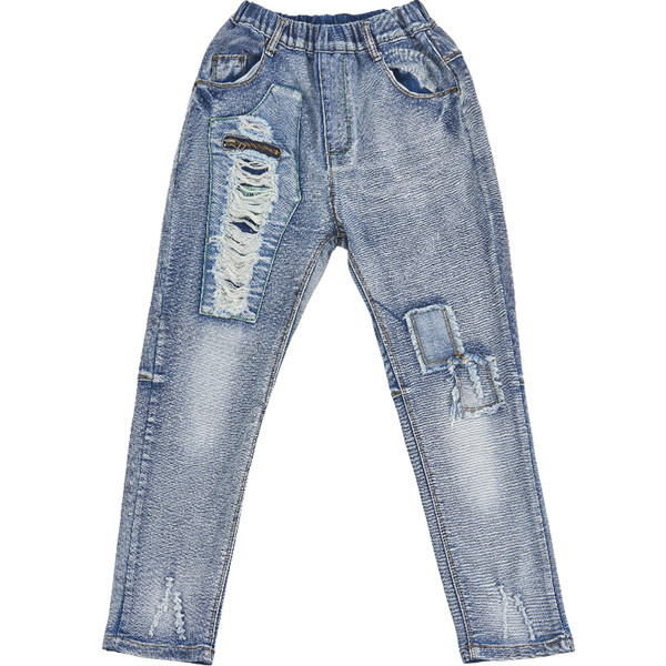 Παιδικά τζιν με διακοσμητικά μοτίβα για αγόρια