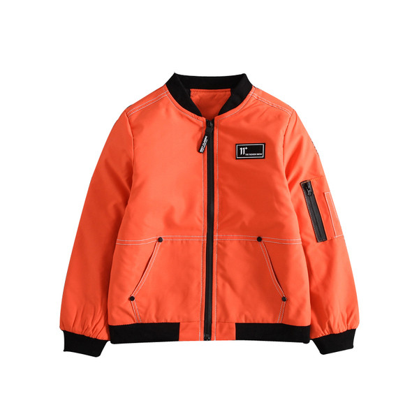 Детско тънко яке в четири цвята с имитация външен шев 