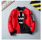 Παιδικό μοντέρνο σακάκι με δύο πρόσωπα, επιγραφή και εκτύπωση σε δύο χρώματα