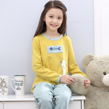 Детска пижама в няколко модела - блуза с О-образна яка и дълги панталони