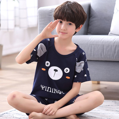 Pijamale copii pentru baieti in diferite modele - Tricou cu imprimeu si pantaloni scurti