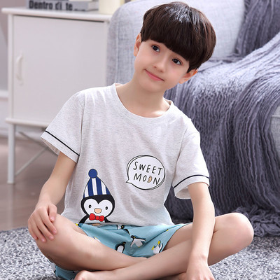 Pijamale copii pentru baieti in diferite modele - Tricou cu imprimeu si pantaloni scurti