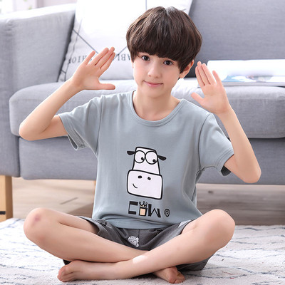 Pijamale copii pentru baieti in diferite modele - Tricou cu imprimeu si pantaloni scurti