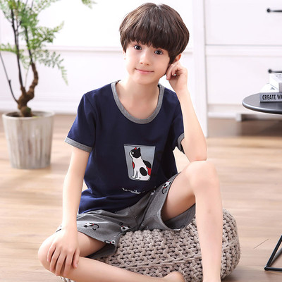 Pijamale copii pentru baieti in diferite modele - Tricou cu imprimeu si pantaloni scurti