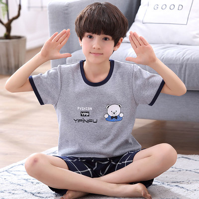 Pijamale copii pentru baieti in diferite modele - Tricou cu imprimeu si pantaloni scurti