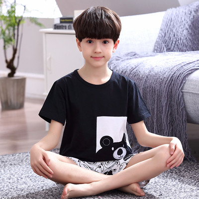 Pijamale copii pentru baieti in diferite modele - Tricou cu imprimeu si pantaloni scurti