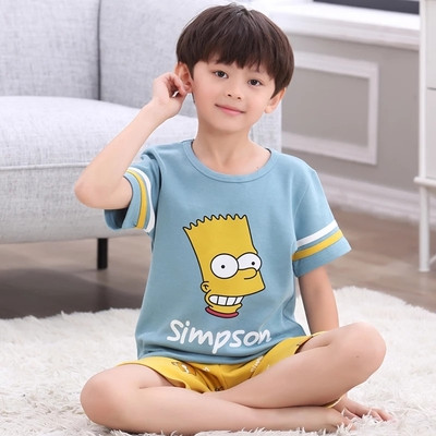 Pijamale copii pentru baieti in diferite modele - Tricou cu imprimeu si pantaloni scurti