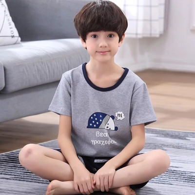 Pijamale copii pentru baieti in diferite modele - Tricou cu imprimeu si pantaloni scurti