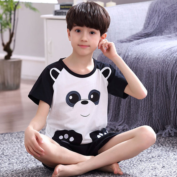 Pijamale copii pentru baieti in diferite modele - Tricou cu imprimeu si pantaloni scurti