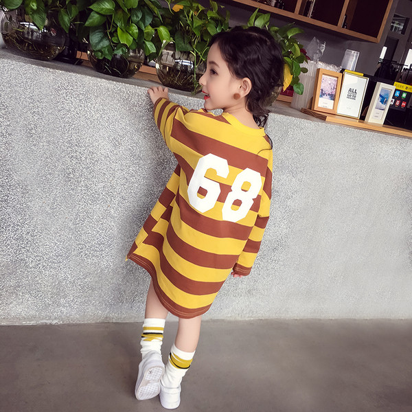 Спортно-ежедневна детска рокля в два  цвята 