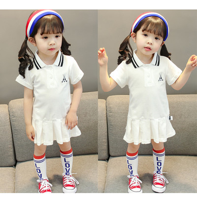 Ежедневна детска рокля с дълъг ръкав в няколко цвята