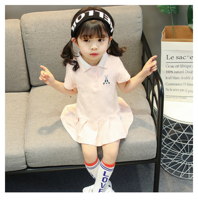 Ежедневна детска рокля с дълъг ръкав в няколко цвята