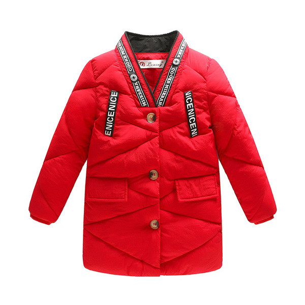 ΝΕΟ μοντέρνο παιδικό μπουφάν για αγόρια και κορίτσια σε κόκκινο χρώμα