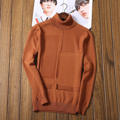 Мъжки пуловер с висока яка в четири цвята