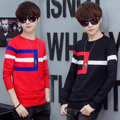 Lezser férfi blúz O-nyakkivágással több színben