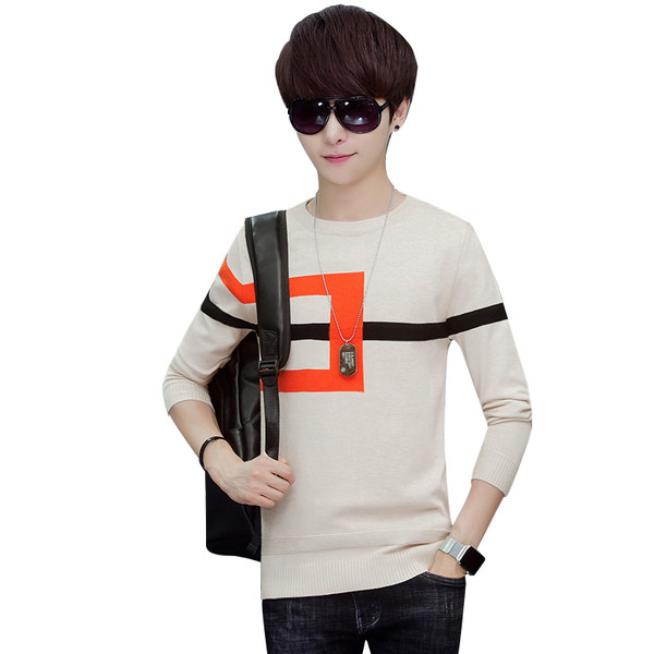 Lezser férfi blúz O-nyakkivágással több színben