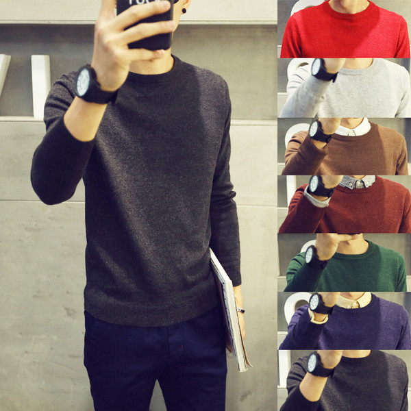 Pulover barbatesc casual model uni in mai multe culori