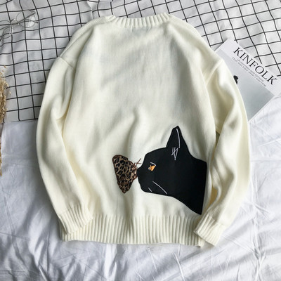 Pulover barbatesc casual cu broderie colorata in mai multe culori