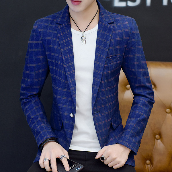 Jachetă în carouri stilată pentru bărbați, în trei culori