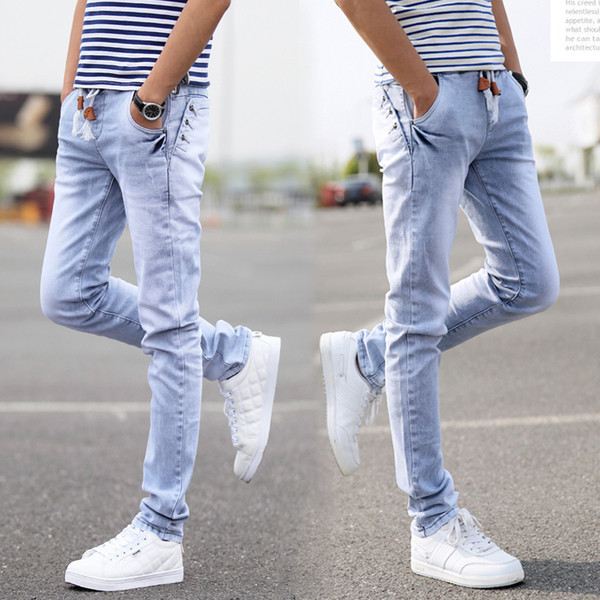 Мъжки дънки - изчистен модел в два цвята