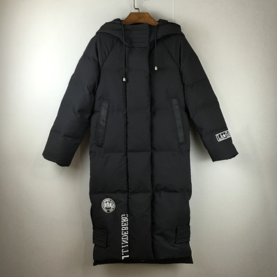 НОВ модел дълга дамска грейка с качулка в черен и зелен цвят