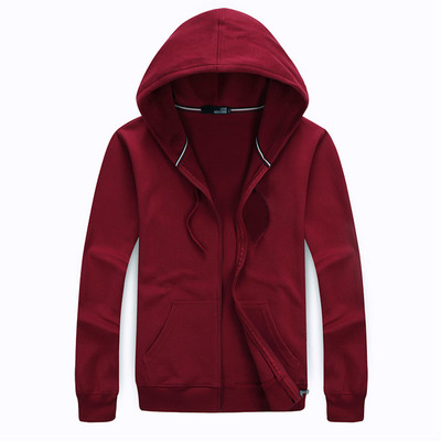 Мъжко спортно горнище с качулка и надпис