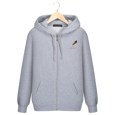 Мъжкпо спортно-ежедневно горнище с качулка и щампа