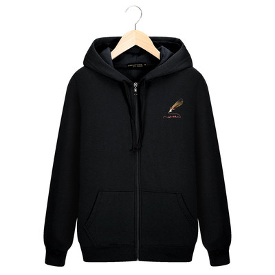 Мъжкпо спортно-ежедневно горнище с качулка и щампа