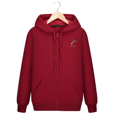 Мъжкпо спортно-ежедневно горнище с качулка и щампа