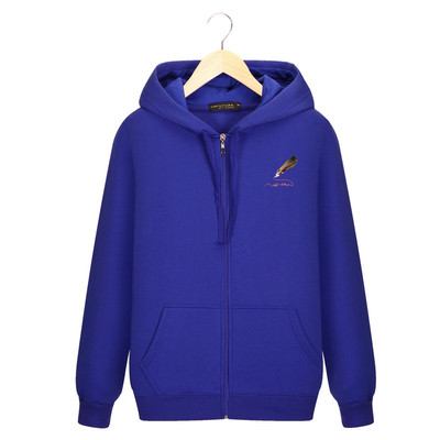 Мъжкпо спортно-ежедневно горнище с качулка и щампа