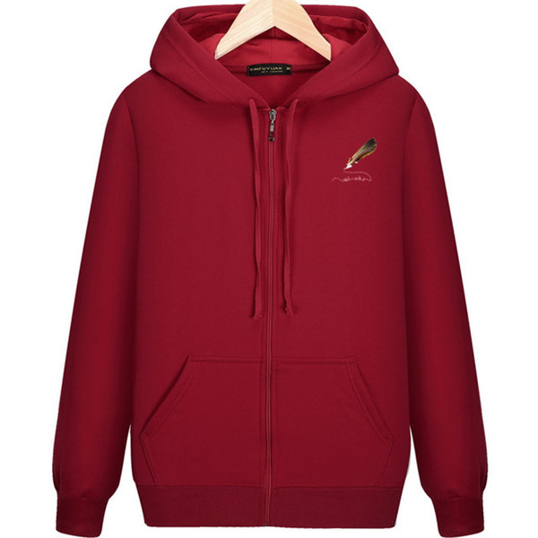 Мъжкпо спортно-ежедневно горнище с качулка и щампа