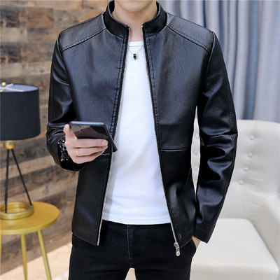 Men`s stylish jacket in several colors of eco leather