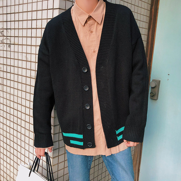 Плътна мъжка жилетка в три цвята - широк модел