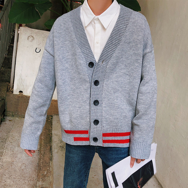 Плътна мъжка жилетка в три цвята - широк модел