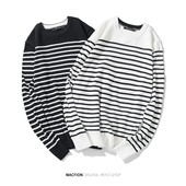 Pulover casual barbatesc cu dungi in mai multe culori