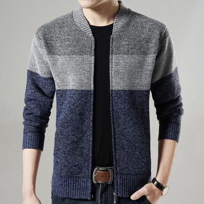 Мъжка ежедневна жилетка с цип в три цвята