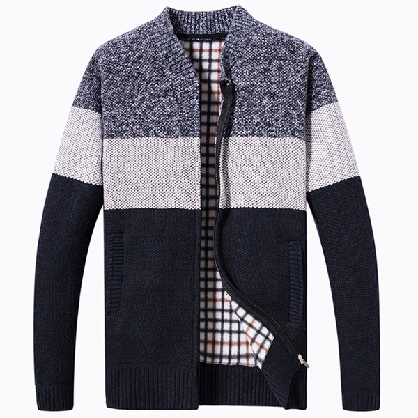 Мъжка ежедневна жилетка с цип в три цвята