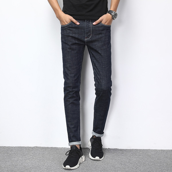 Blugi barbati - model drept in culoare inchisa