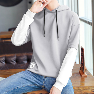 Hanorac simplu pentru bărbați cu glugă în mai multe culori