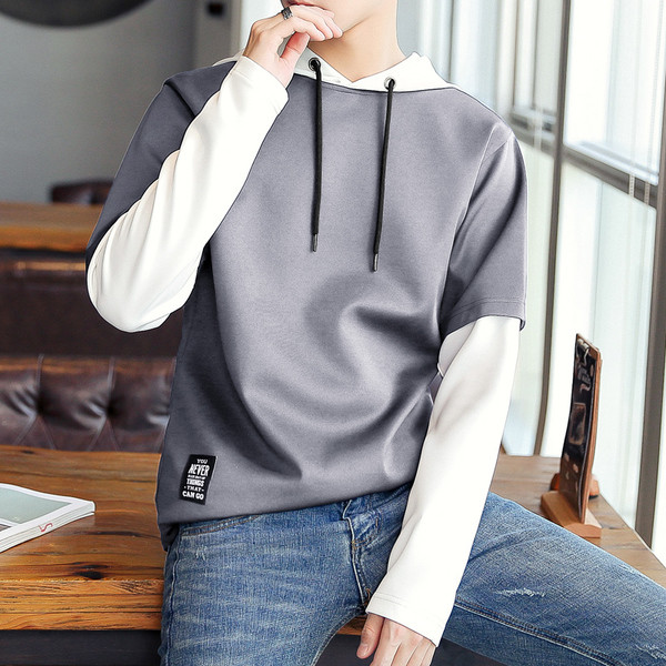 Hanorac simplu pentru bărbați cu glugă în mai multe culori