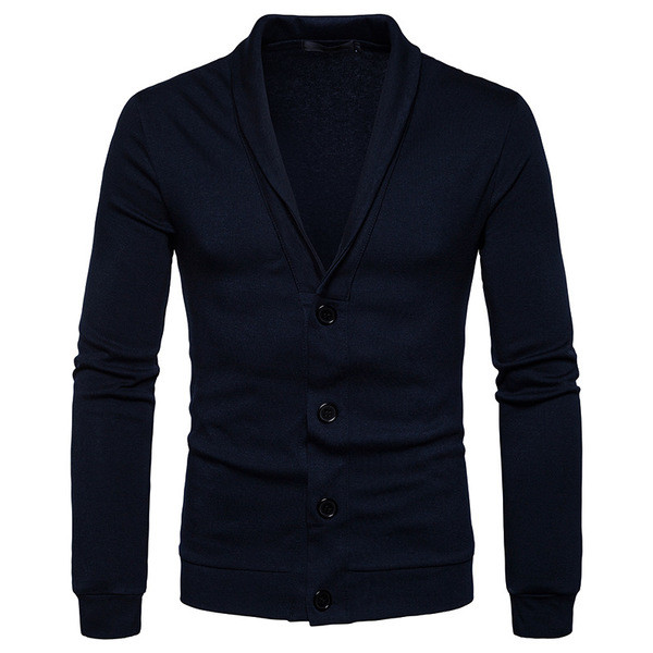 Άνετη ανδρική ζακέτα σε σχήμα V σε διάφορα χρώματα