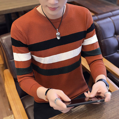 Pulover casual barbatesc cu decolteu O-0 in mai multe culori