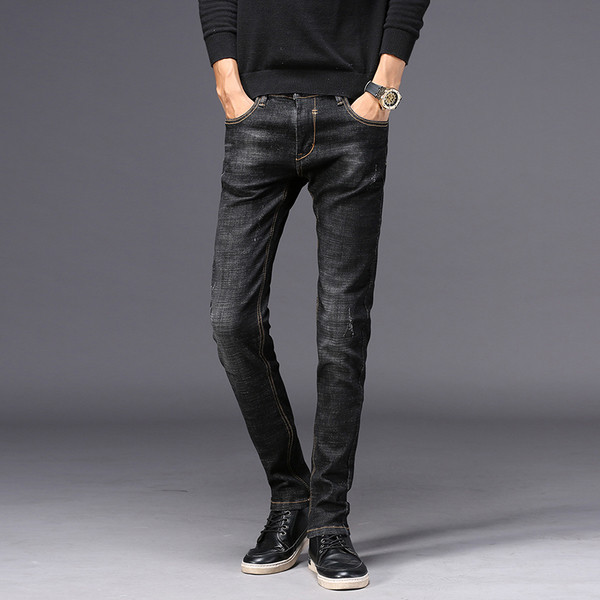 Мъжки дънки в два цвята - прав модел 